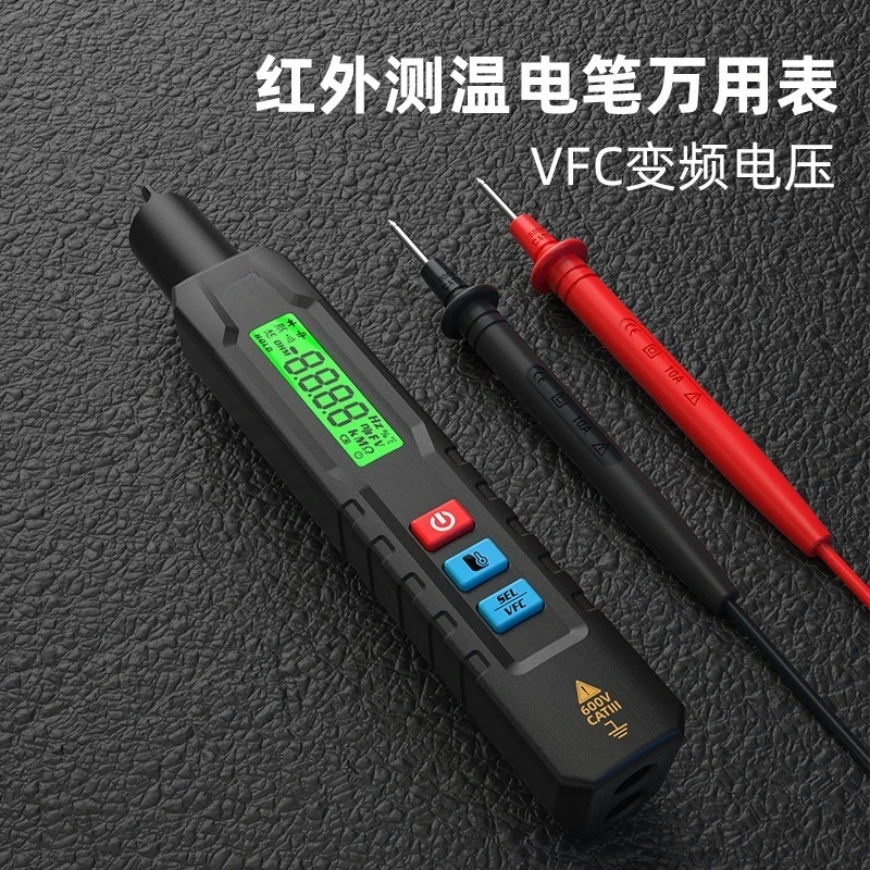 Infrared temperature measuring pen multimeter Digital high-precision intelligent induction voltage line detection multimeter