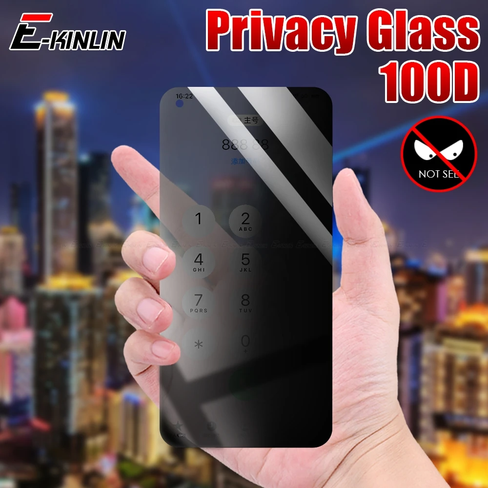 Privacy Tempered Glass Anti Spy Peeping Screen Protector Film For VIVO T1 iQOO 5 3 Neo3 S1 Pro 5G U1 Z1 Z1x Neo 855 Cover