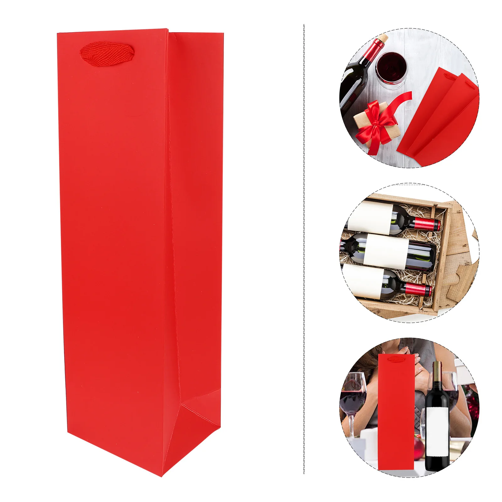 

Gift Bag Delicate Carrying Bags Bottle Paper Wines High-end for Bottles Red Thick