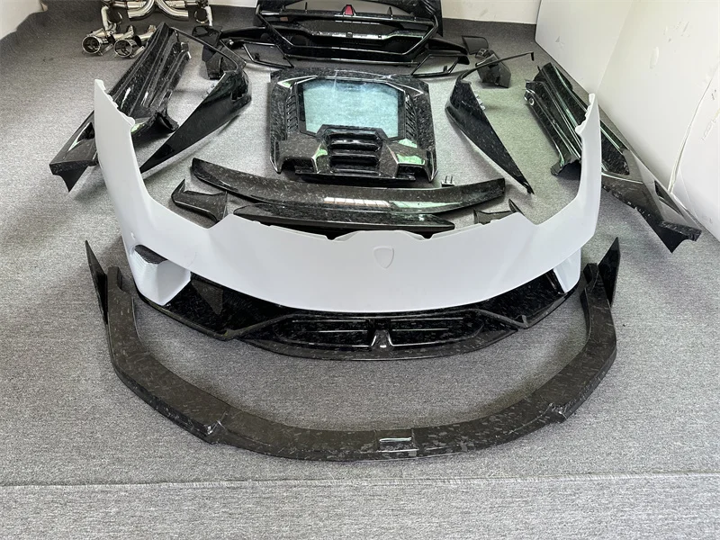 For LamborghiniLP580/LP610 Modified and Upgraded LP640 Performante Track Version Forged Carbon Fiber Body Kit Side Skirt Spoiler