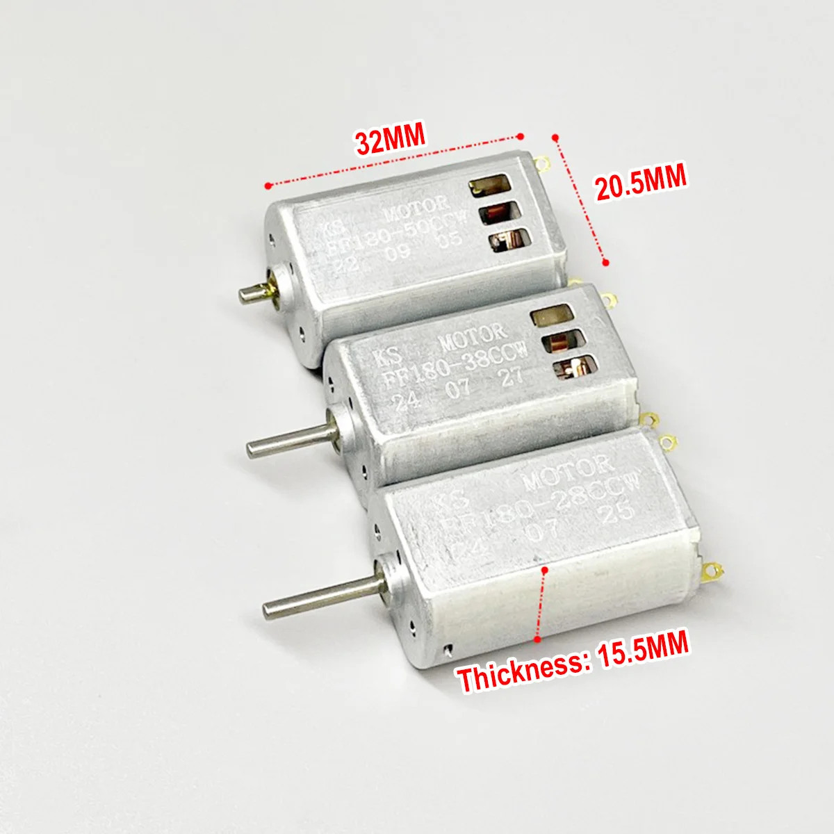 Mini DC Motor 3V 3.7V 180 Motor Carbon Brush Large Torque High Speed 20000-50000RPM for Diy Electric Hobby Toy Model