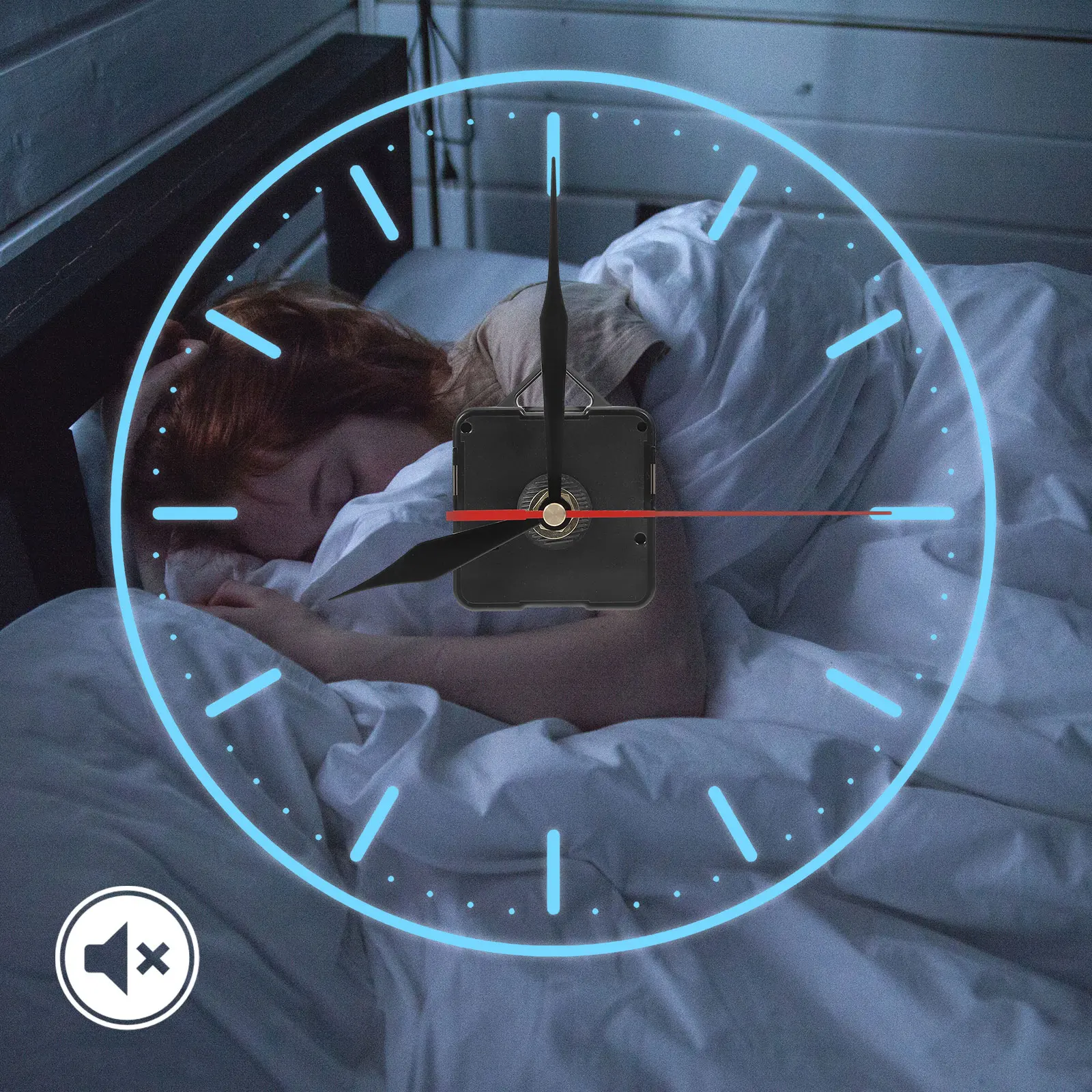 

Clock Movement Kit Silent Quartz Mechanism with 3 Pointers Black Red for DIY Wall Desk Clocks Replacement Parts Electronic Clock