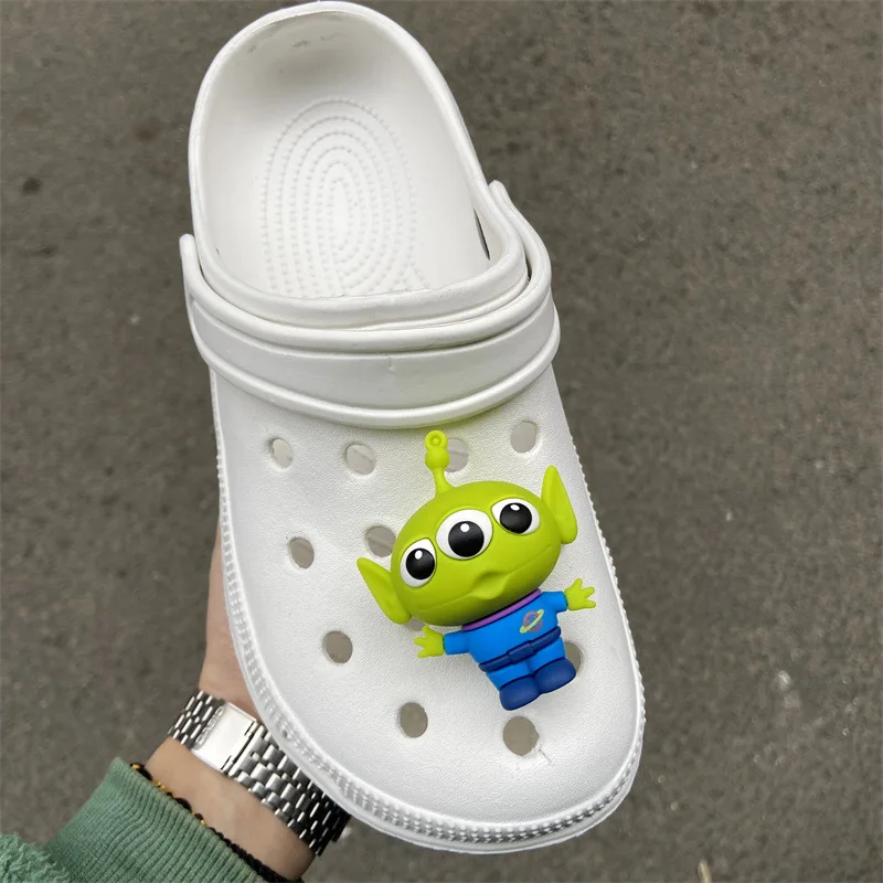 Mesuca Personality Cute Cartoon 3D Woody Buzz Shoe Charms Funny DIY Sandal & Clog Decorations Holiday Gift For Boys And Girls image 3