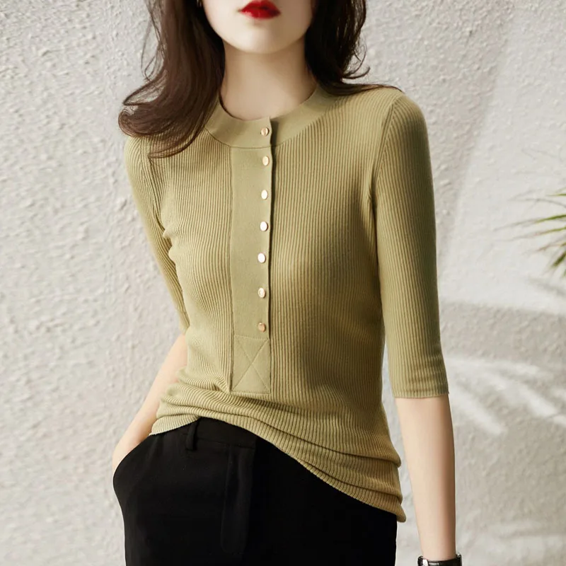 

Sueters De Mujer модный вязаный свитер с круглым вырезом женские пуловеры трикотаж черный вязаный свитер пуловер женские топы трикотаж Q2738