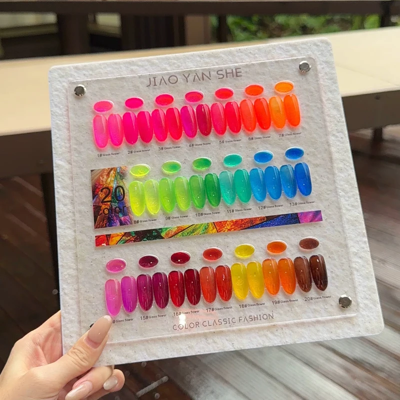 12ML Kit Nail Gel Polish HEMA/TPO FREE Full Coverage 20Color Gel Pigment Professional Nail Art Long-lasting UV/LED Gel Varnish