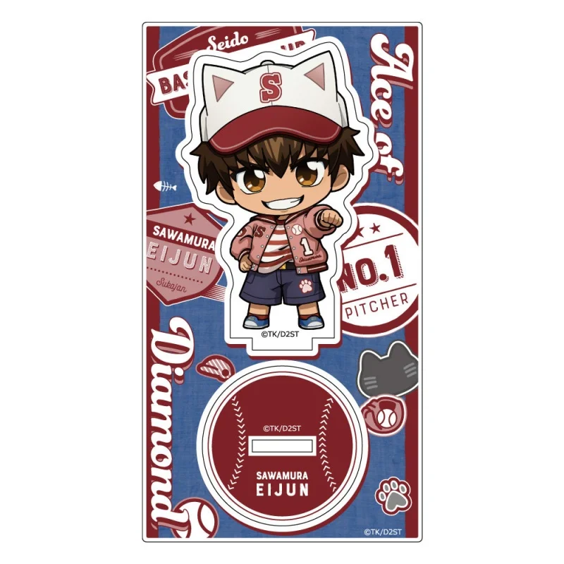 Ace of Diamond Anime Sawamura Eijun Furuya Satoru Kominato Haruichi Acrylic figure stand Cartoon keychain Birthday Toys 10cm