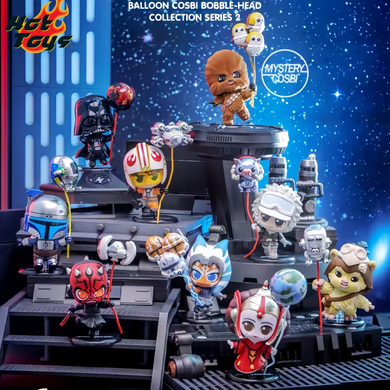

Новая оригинальная серия Hot Toys Star Wars Balloon Series Cosbi: мини-фигурки в закрытых коробках, вторая серия, аниме-фигурки, милые модели, подарки, игрушки