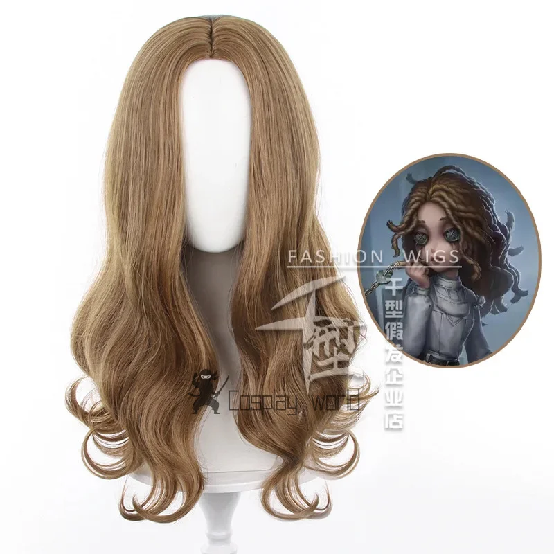 Jeu identité V psychologue Ada Mesmer Cosplay perruque femmes cheveux synthétiques 50 cm de Long Halloween fête perruque + bonnet de perruque