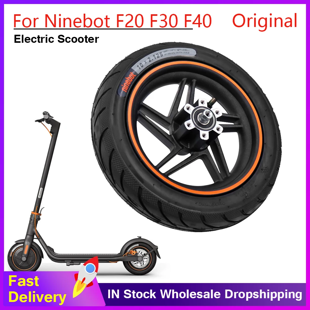 

Original Rear Wheel Assembly For Segway Ninebot KickScooter F20 F30 F40 Electric Scooter with Wheel Hub Inner Tube Out Tire