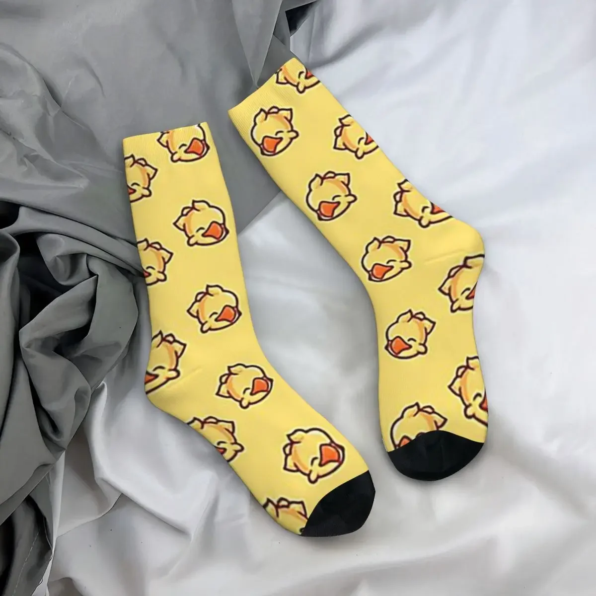 Voglio guidare il mio Chocobo calzini per tutto il giorno Harajuku calze di alta qualità calze lunghe per tutte le stagioni accessori per regali donna uomo