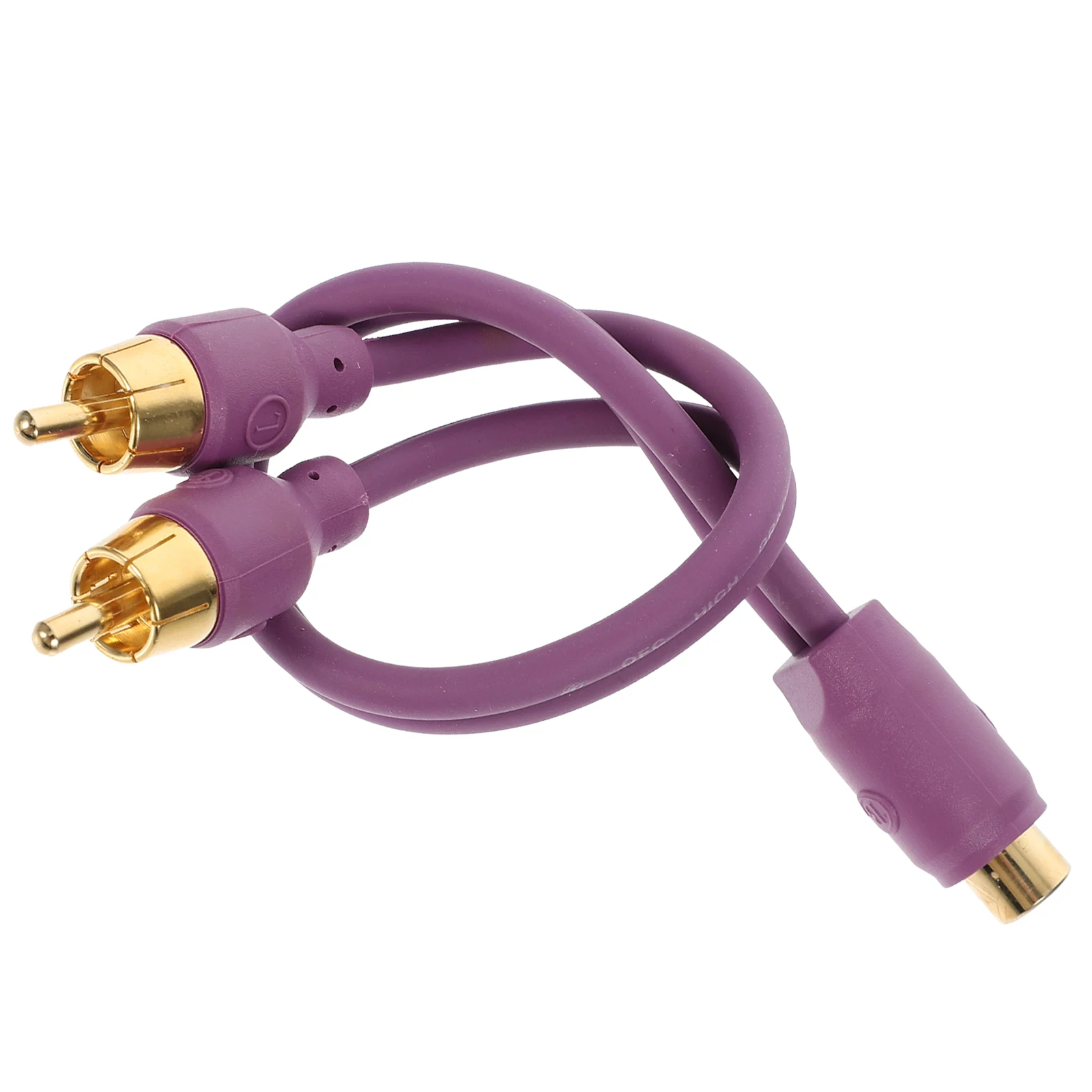 

Speaker Cable Audio Splitter Bass Car Amplifier Wire One Female Two Male Speaker Cables Stereo Wire Cable Durability Easy