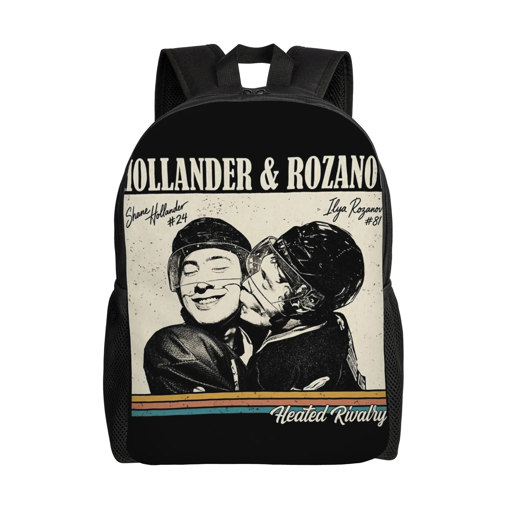 

Hollander Heated Rivalry Backpack for Men Women Teenage High School Business Daypack Laptop Computer Canvas Bags with Pocket
