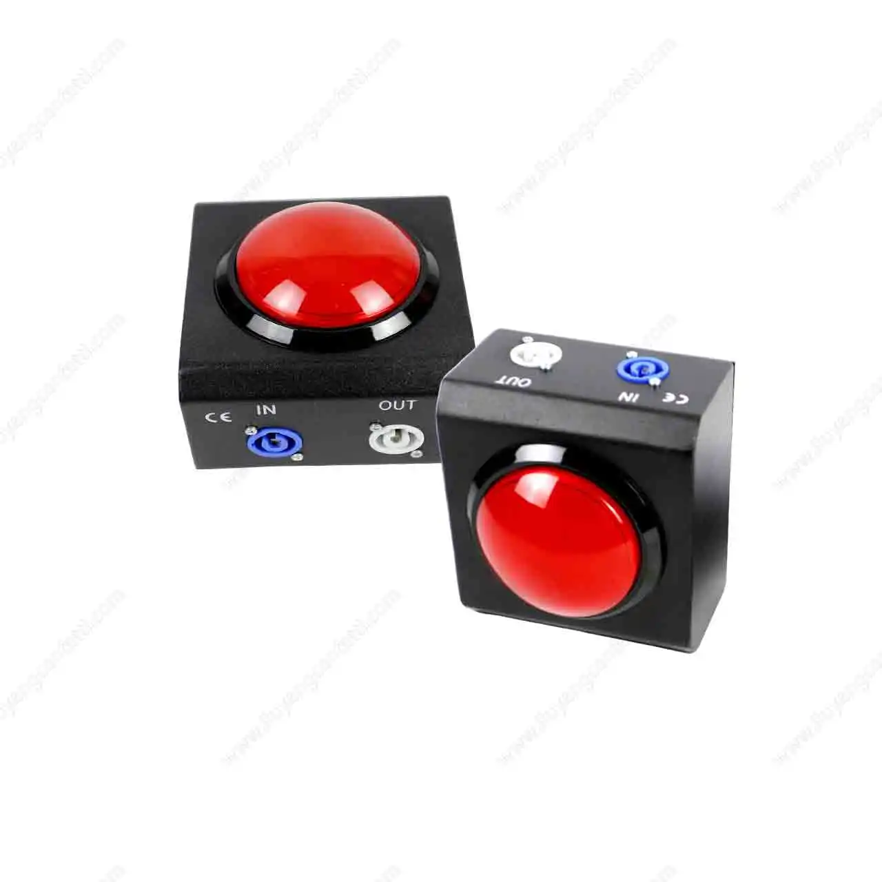 Rode drukknop Handmatige bediening Druktype Podiumeffect Machinecontroller Blue Socket Fire CO2 Rookmachine Jet Geslacht onthullen