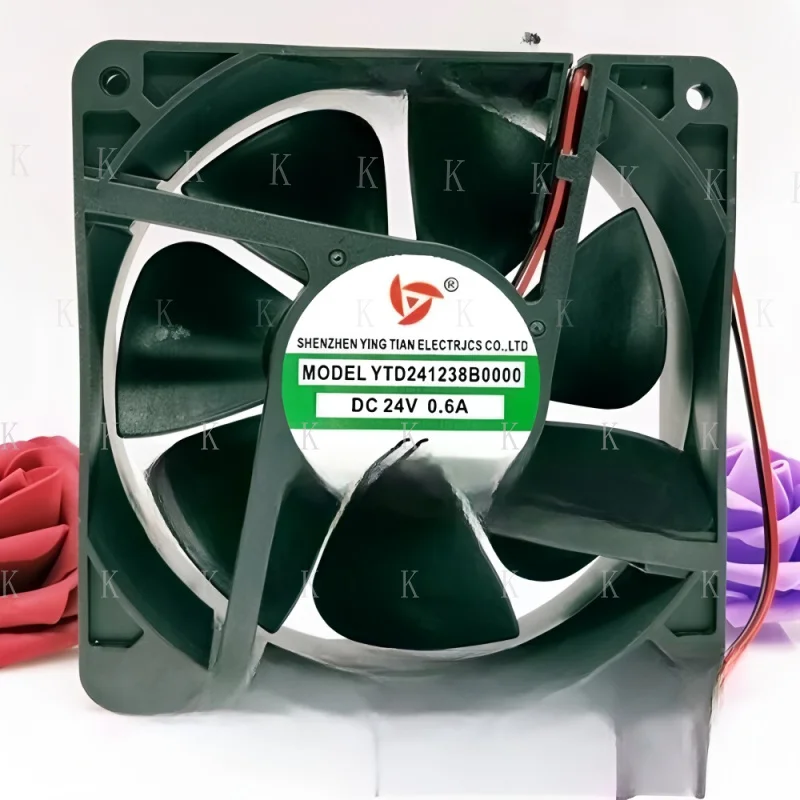 

C ДЛЯ 1 шт. YTD241238B0000 DC24V 0,6A 12 см 2-проводной инверторный охлаждающий вентилятор # А6–27