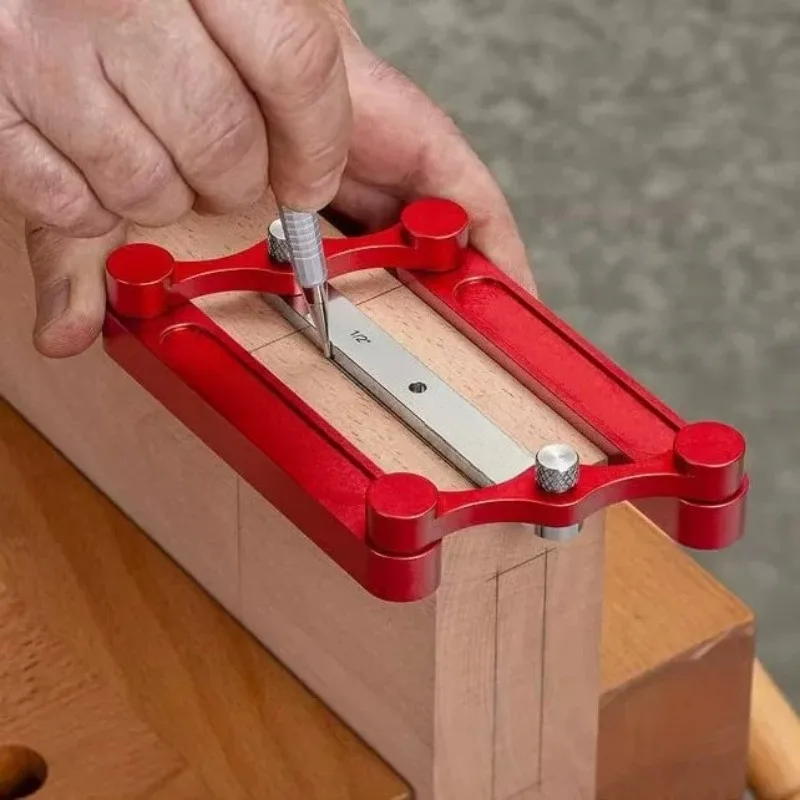 Woodworking Straight Hole Locator Doweling Drill Guide Wooden Dowel Pin Punching Tool