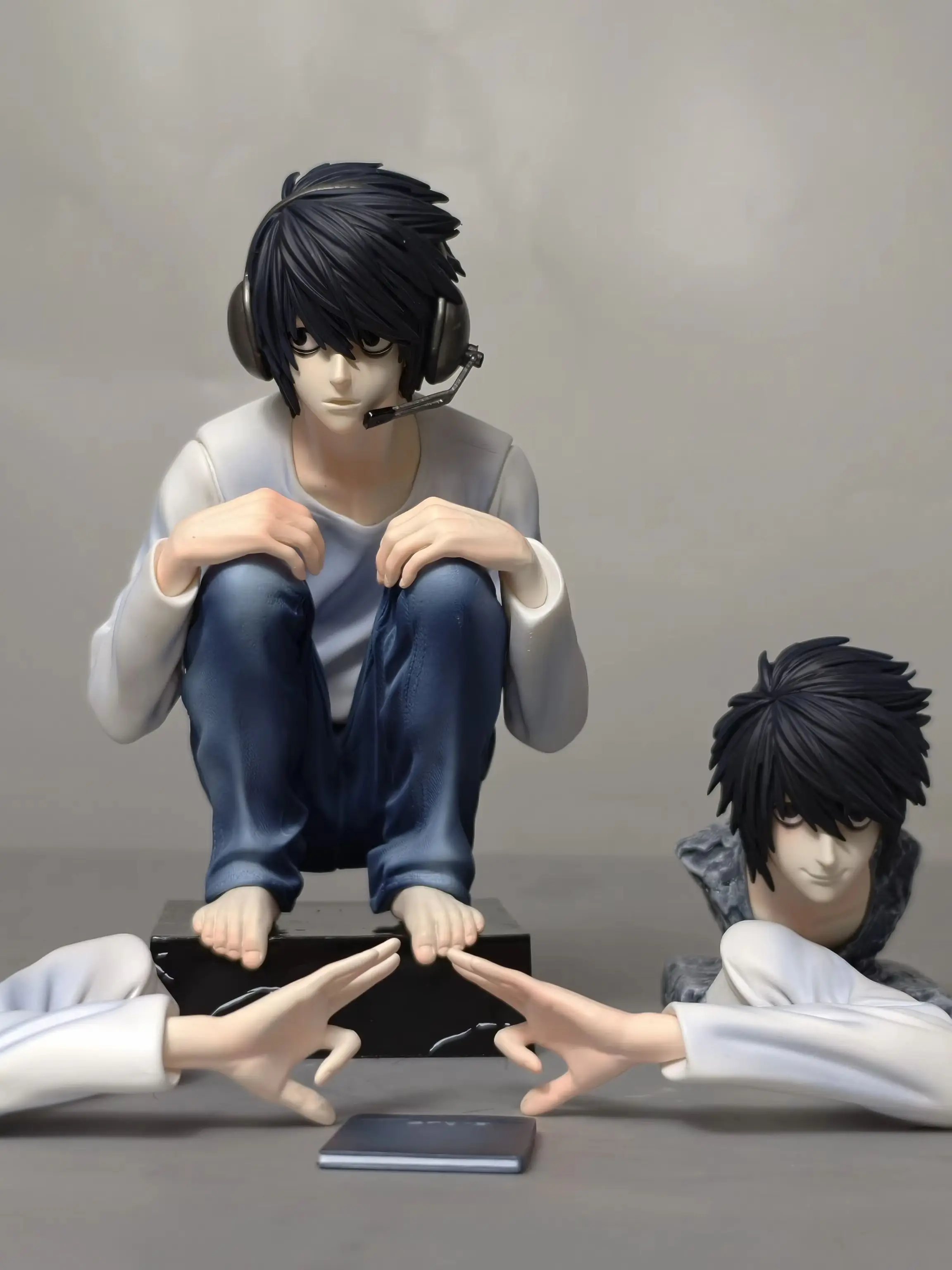 16cm 6,2 Zoll Anime L Lawliet Figuren PVC-Statue Desktop-Ornament Sammlerstück Statuenmodell Dekoration Zimmer Schreibtisch Spielzeug Geschenke