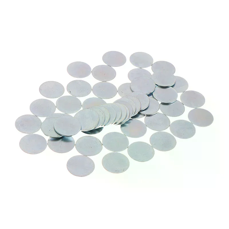 /TPz/Ultra-thin Round Galvanized Sheet Iron Sheet For DIY Handmade Make Accessories 50/100Pcs