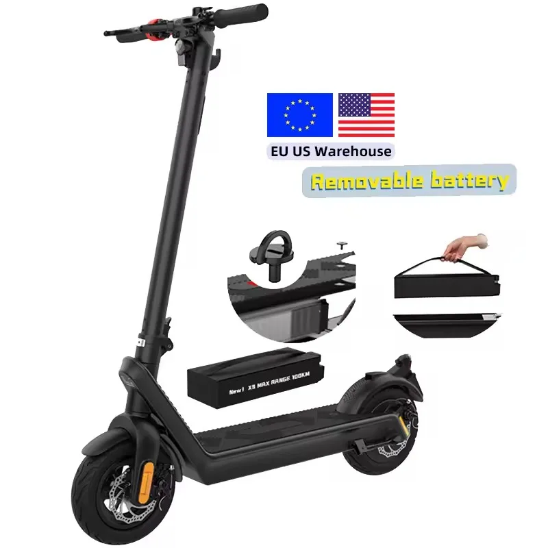 X9 Electric Scooter 500W 36V 15.6AH Removable Battery Smart Aluminum Adult Scooter 40km/h Long Endurance 65KM Folding E-Scooter