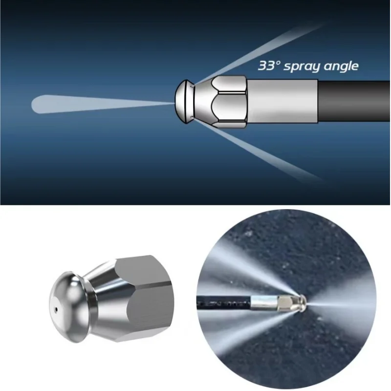 Imagem -05 - Mangueira de Limpeza de Drenagem de Esgoto Limpador de Tubos Mangueira de Máquina de Limpeza de Alta Pressão Bocal de Esgoto Adequado para Karcher K2k3k4k5k6k7