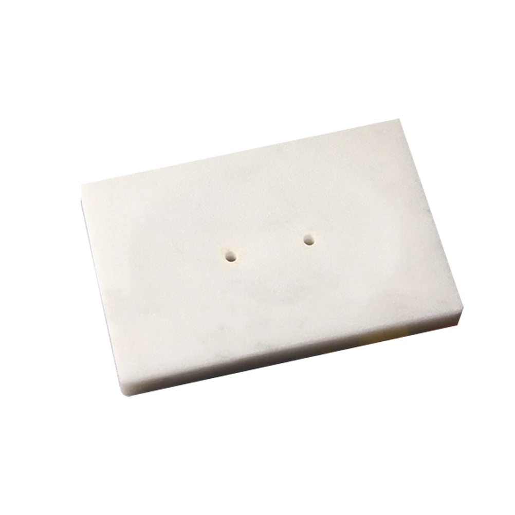 

Soap Dish Holder Marble Tray Rack Rectangle White Bathroom Accessories Easy Clean Draining Effect Long Lasting Use