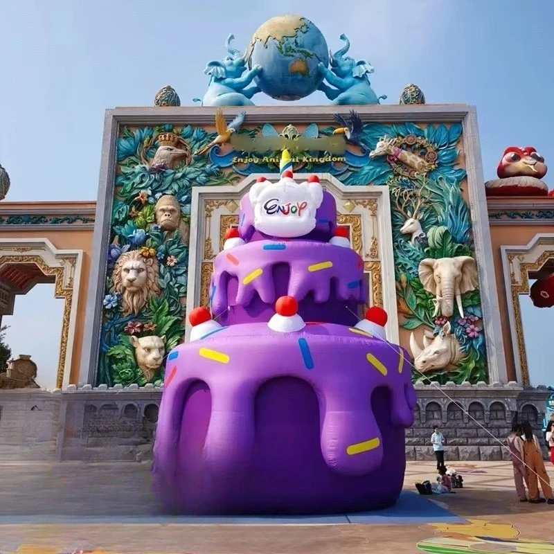 Inflatable birthday cake balloons, inflatable wedding decoration props