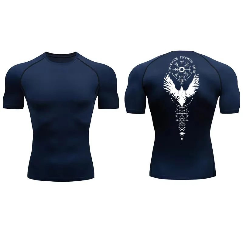 Compression Shirts for Men Short Sleeve Gym Workout Fitness Undershirts Quick Dry Athletic T-Shirt Top 850