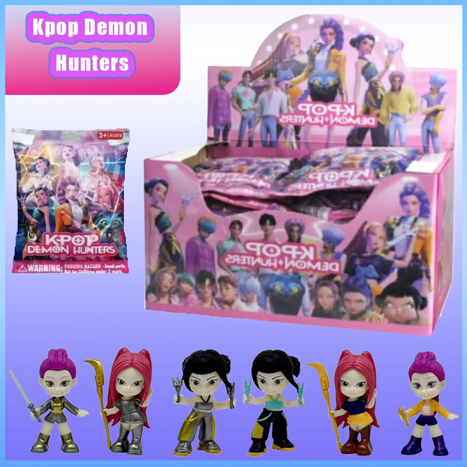 2025 جديد أنيمي Kpop شيطان الصيادين دمية لعبة من الفينيل رومي ميرا زوي شخصية صندوق أعمى حلية لعبة ألعاب أطفال هدية الكريسماس