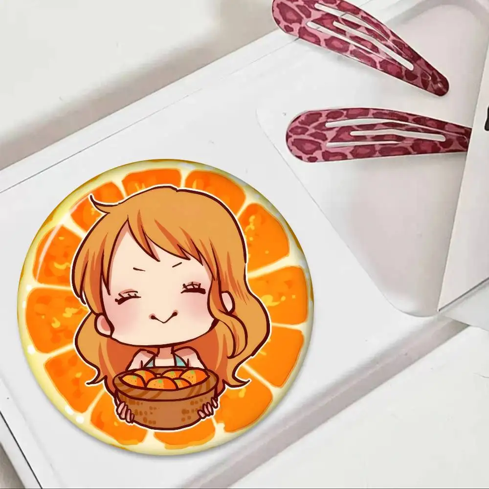 Anime cute Nami japan  New Brooches Soft Button Pin Funny Silly Gnarpy On A Skateboard Meme Badge Gamer Collection Gifts