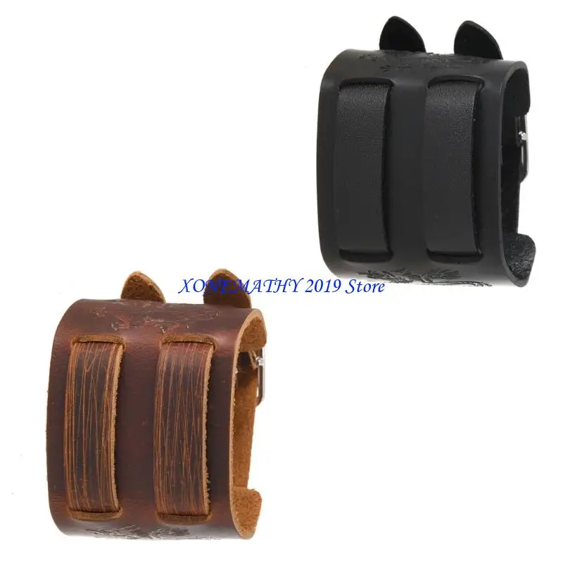 

F42F Street Styles Кожаный браслет из искусственной кожи для мужчин и женщин Удобный аксессуар в стиле хип-хоп