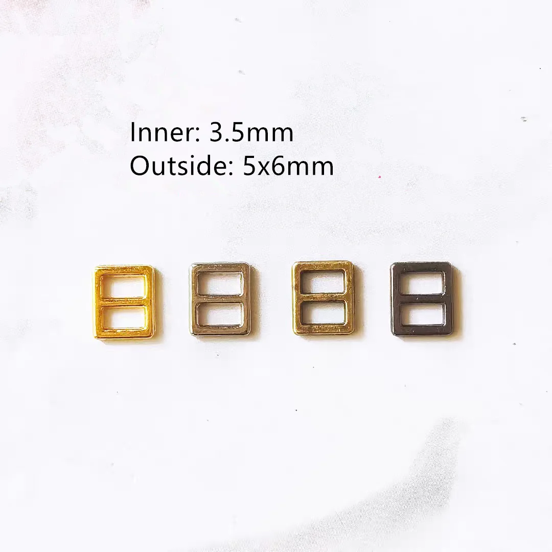 30pcs 3-6mm Mini Buttons Ultra-small Metal Buttons Belt Buckle Doll Bags Shoes DIY Doll Button Doll Clothes Accessories