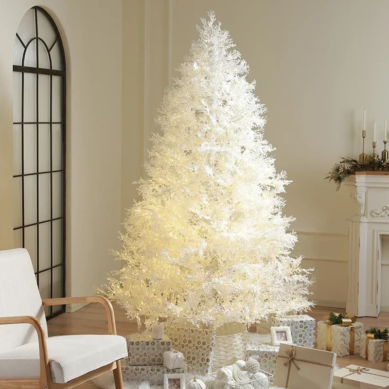 White Christmas tree simple  window decoration scene arrangement pure pe Christmas tree household ins