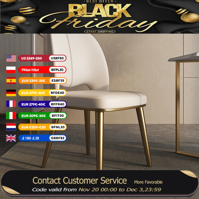 

Металлические обеденные стулья в скандинавском стиле, мягкие стулья для ресторана, гостиной, обеденные стулья, удобная расслабляющая мебель для дома Sillas Comedor