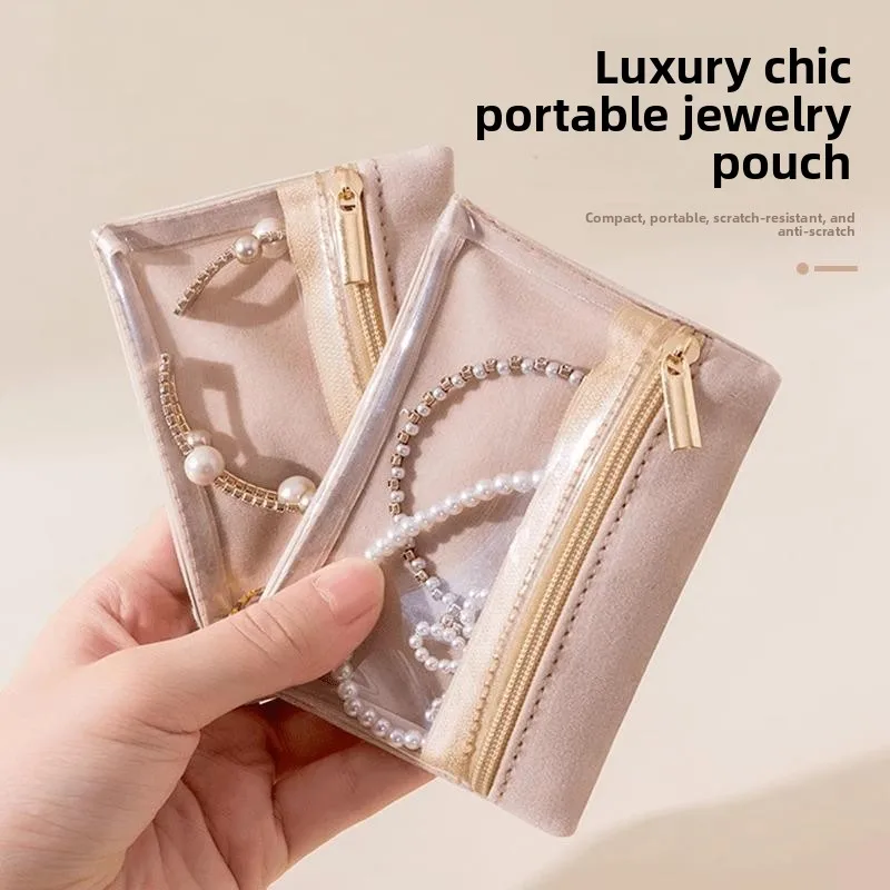 

Роскошный бархатный мешочек для украшений с защитой от окисления, дорожный футляр для хранения серег, колец, ожерелий, высококачественная шкатулка для ювелирных изделий