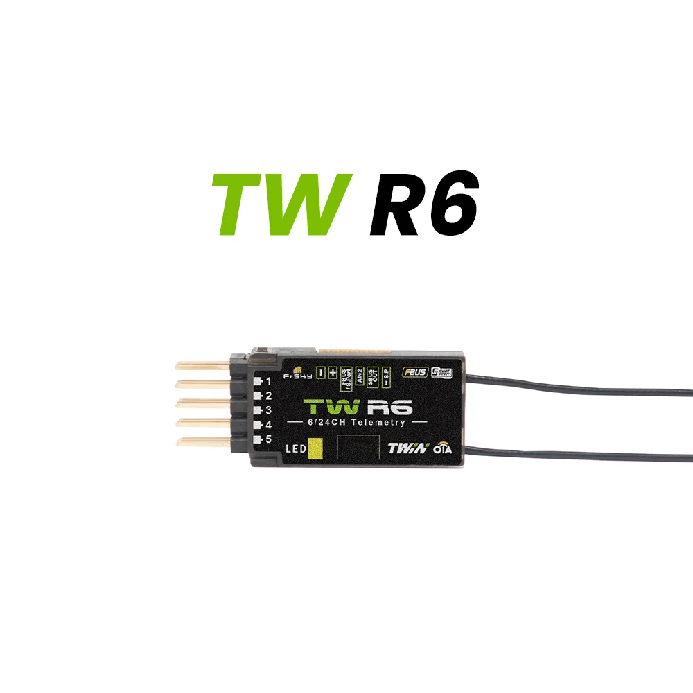 

Радиосистема FrSky TW R6 Dual 2,4 ГГц, 6/24CH, телеметрический PWM-канальный приемник для дистанционного управления самолетом/Аксессуары для радиоуправляемых моделей