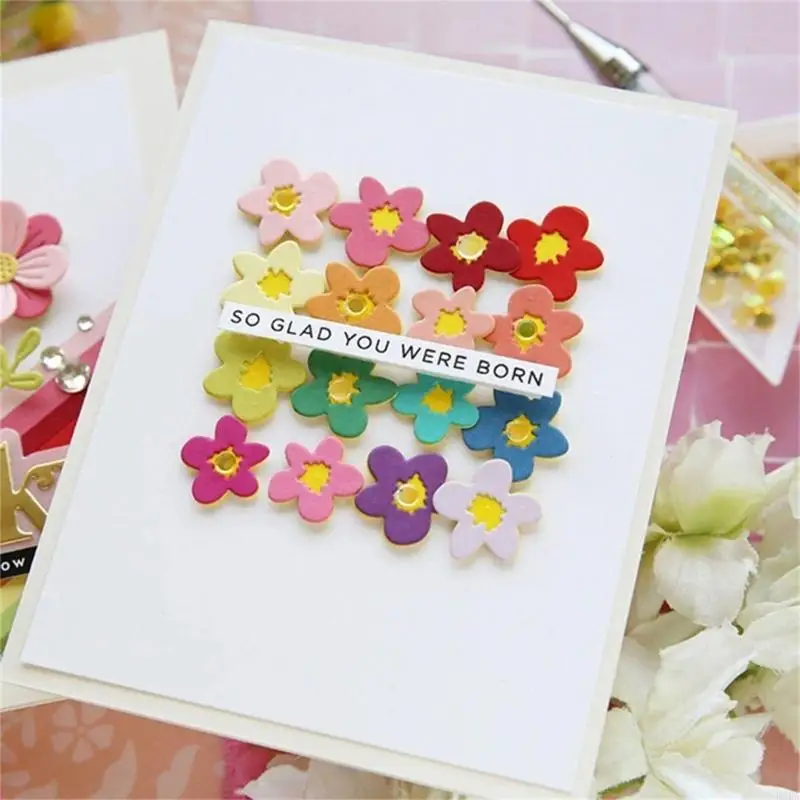 زهرة القالب قطع ورقة النقش Die Die Carbon Steel Dies for Card Making Scrapbooking Borkmarks