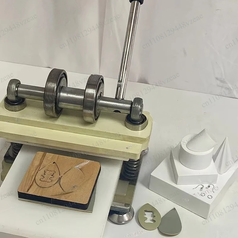 Machine Photo Paper PVC/EVA Sheet Cutter DIY Leather Die Cutting Machine Punching Manual Press Double Wheel Hand Cutting