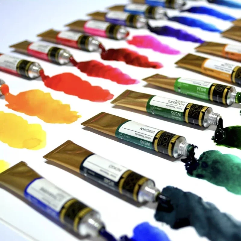 Pigment d'interconnexion monochrome pour étudiants, peinture d'artiste universitaire, emballage unique, grade maître, or, tube de 15ml