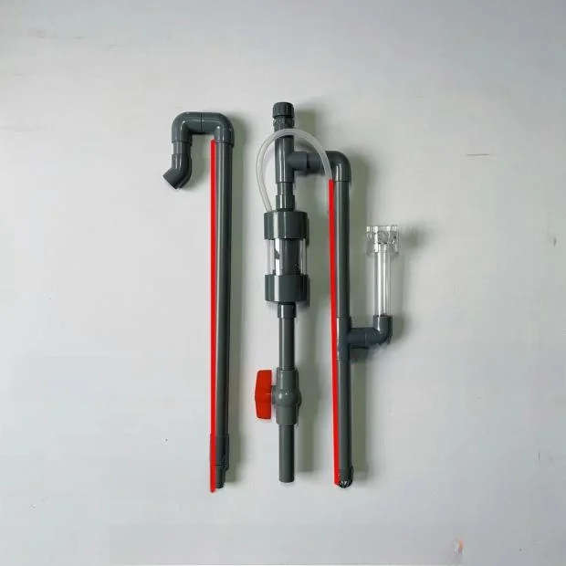Fish Tank Siphon Filter System No-Punching Bottom Filter Fish Tank Filter Anti-Overflow Call Back Siphon PVC Material