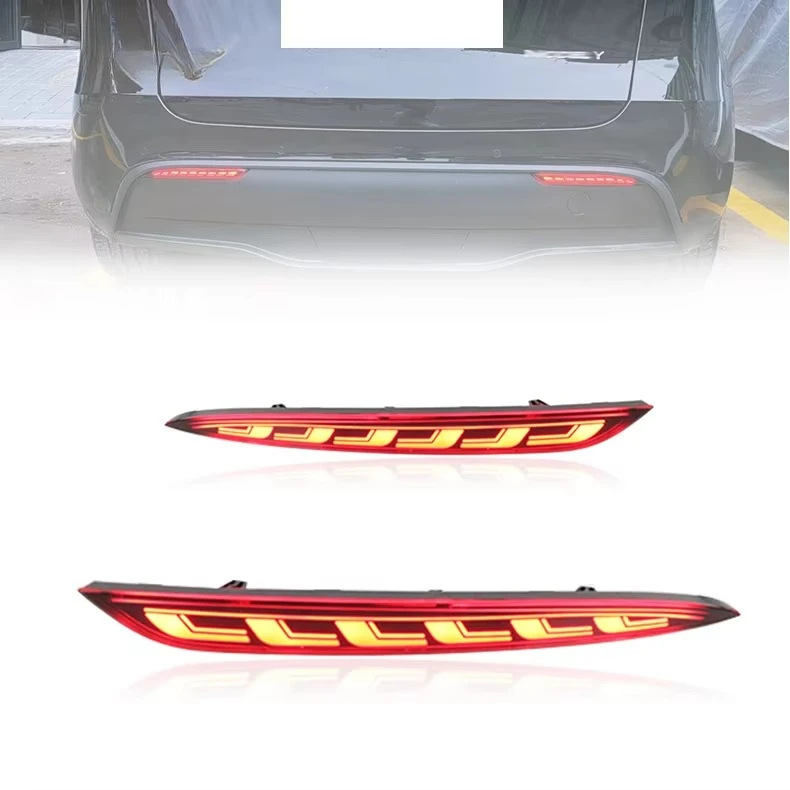 

XDS Best Selling Car Rear Bumper Tail DRL LED Daytime Running Lamp Turn Signal For Model Y 2019 2020 2021 2022
