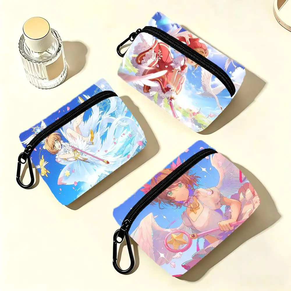 Anime Cardcaptor Sakura Coin Purses Cute Wallet Women Leisure Zipper Coin Pouch Lady Cases Giirls