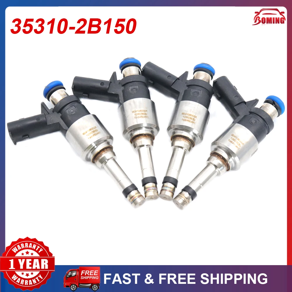 

Set of 4pcs New Fuel Injectors 35310-2B150 For Kia Rio Soul Hyundai Accent 1.6L 2017 2018 2019 2020 353102B150 35310 2B150