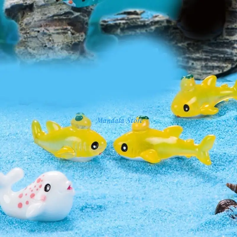 

U2JC Ocean Inspired Resins Animal Figurines for Fish Tanks and Party Decoration