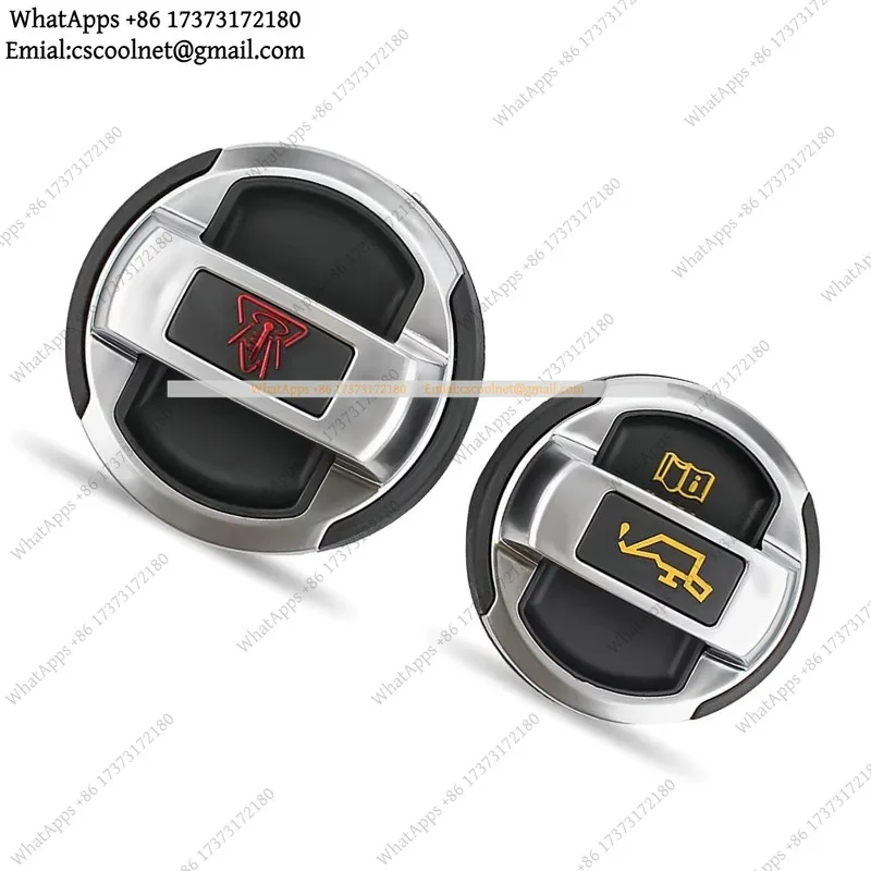 JS01 2Pcs Car Oil Filler Cap Coolant Expansion Tank Cover Lid Set 420103485B 420121321 Auto Replacement Parts