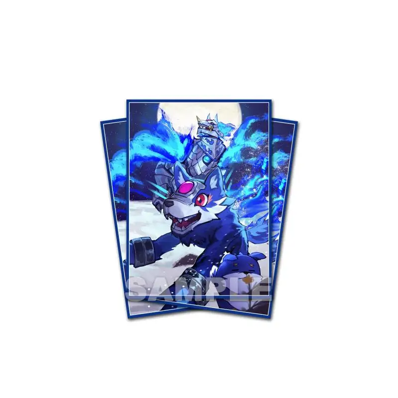 60pcs/set Digimon Adventure Galemon Zephagamon Card sleeve DTCG Anime Game Collection Card Protective Cover Gift Toys