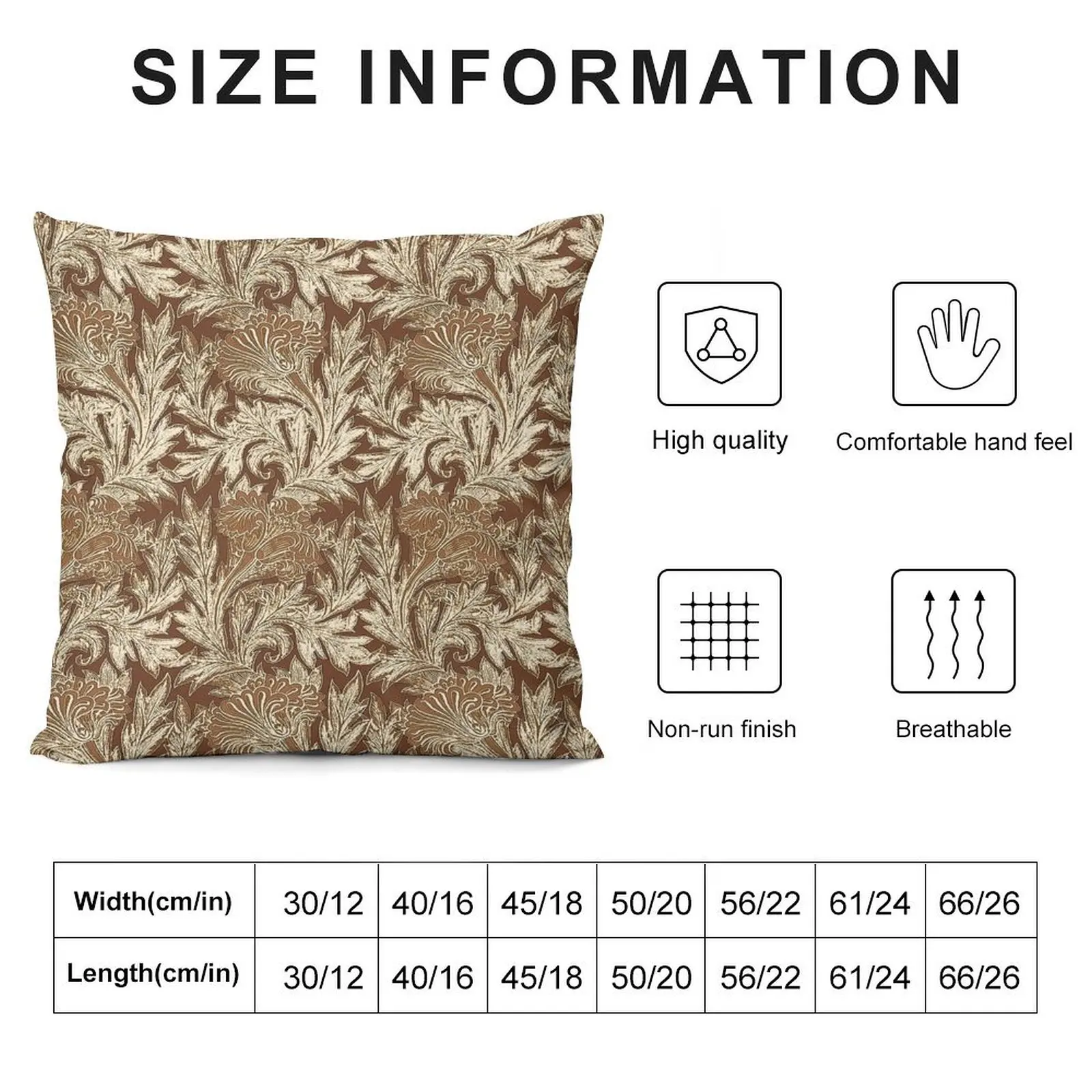 Jacobean Flower Damask, Taupe Tan and Cream Throw Pillow Sofa Pillow Cover Cushion Cover For Sofa Couch Pillows pillow