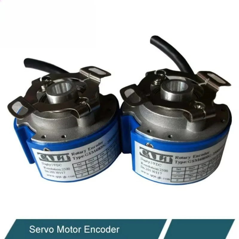 Servo Motor Encoder GSM48 Series,2500ppr,4 Pole,UVW Line Driver Output Hollow Shaft Rotary Encoder