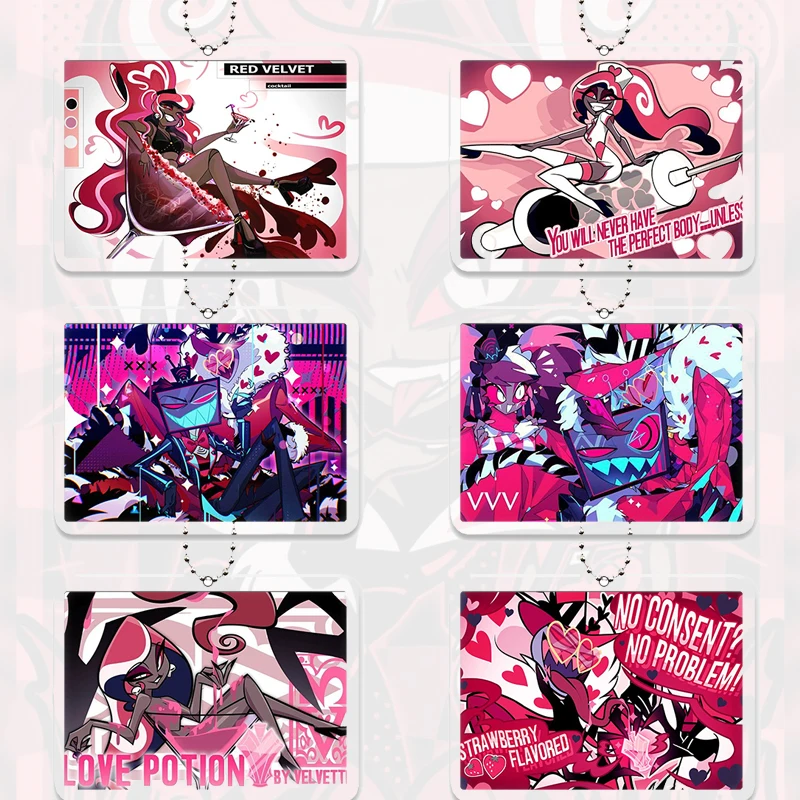 Llavero de San Valentín Moxxie, Set para Parejas, Accesorios Valentino Vox Millie, Colgante Creativo para Bolsa, Decoración Exquisita, Regalo de Cumpleaños