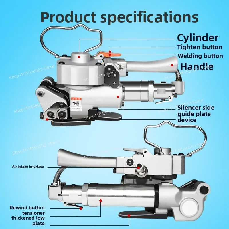 A19 Multi-Scene Strapping Machine – Pneumatic Hot Melt PPET Plastic Steel Belt Packer for Carton/Goods Bundling