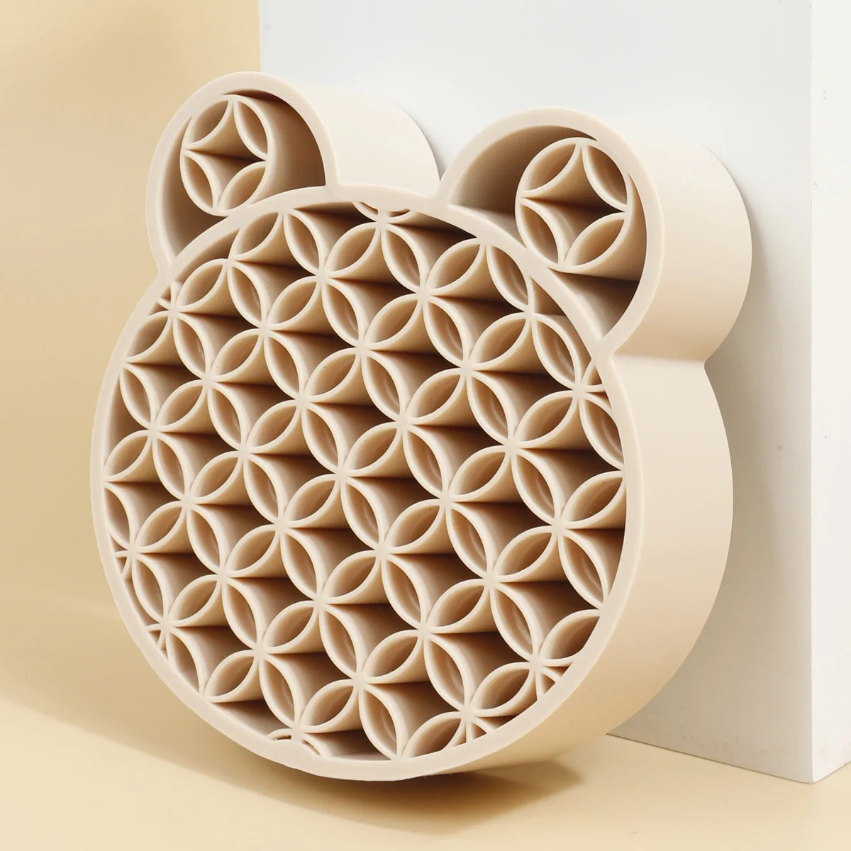 Mickey Silicone Makeup Brush Drying Rack Holder Stand with Draining Tray All in One Storage Organizer Beauty Tool image 3