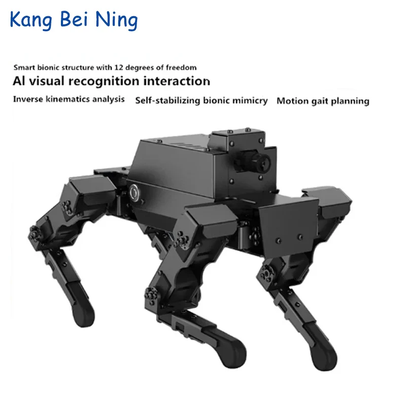 

Raspberry Pie 4B Quadruped Bionic Robot 12-DOF Mechanical Dog AI Visual Recognition Programming Development kit